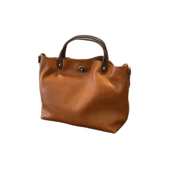 VANDEE Premium Vegetable Tanned Leather Tote Shoulder Bag, Crossbody Bag, Handbag Women's Multicolor