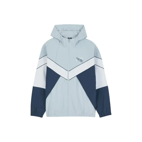 361° Jackets Men Light Blue Gray/Dark Gray Blue