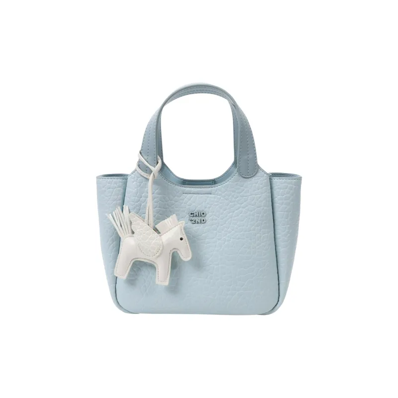 PAYOT Microfiber Synthetic Leather Backpack Handbag Women's Light Blue-0