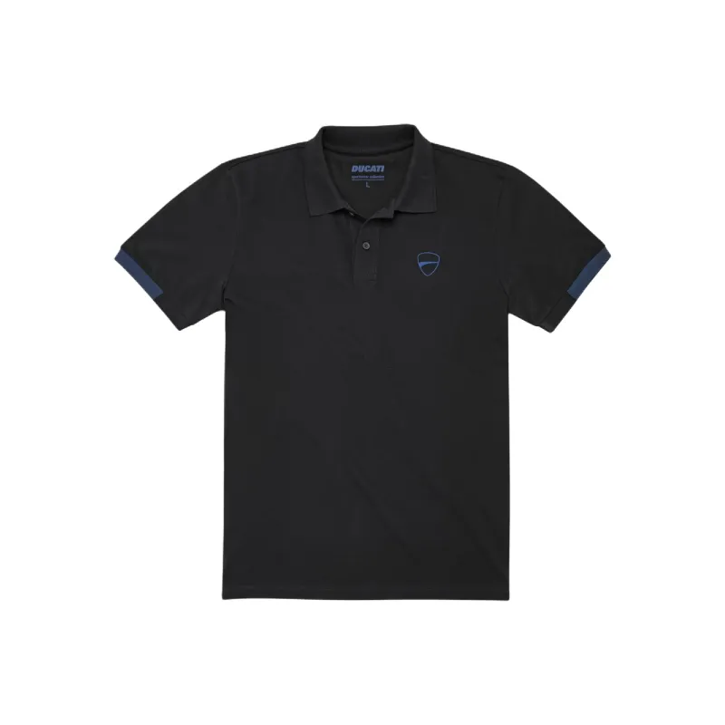 DUCATI Smart 2.0 Polo Shirt Unisex Black Blue-0