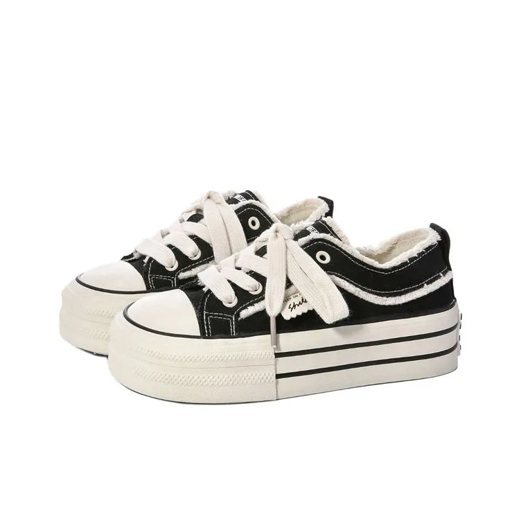 ABCYLM Non slip, Wear resistant, Impact resistant Low Top Canvas Shoes Women's-7