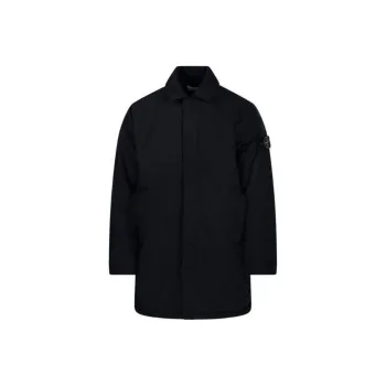 STONE ISLAND Logo Patch Long Jacket