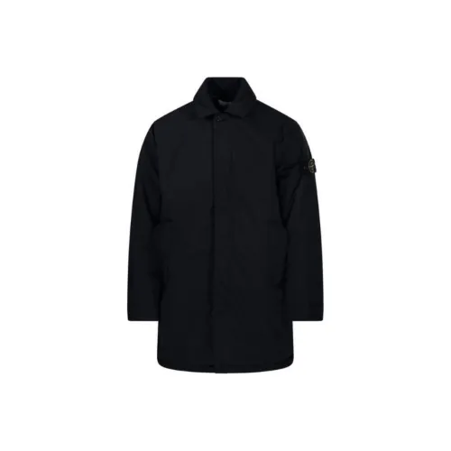STONE ISLAND Logo Detailed Long Sleeved Jacket