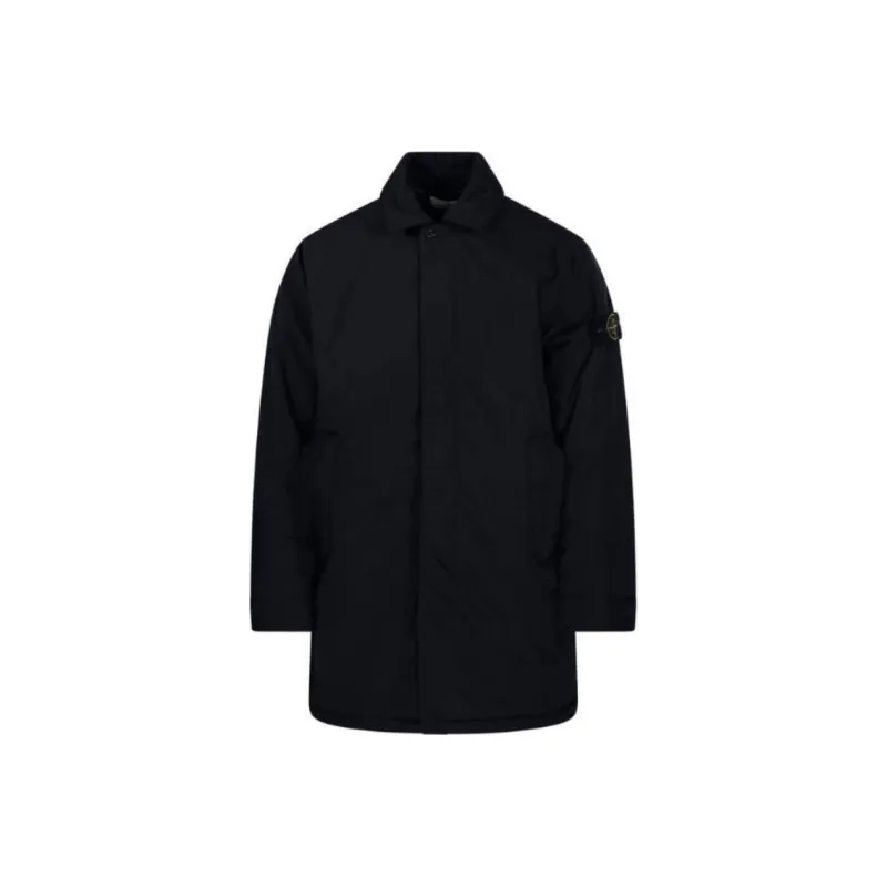 STONE ISLAND Logo Patch Long Jacket-0