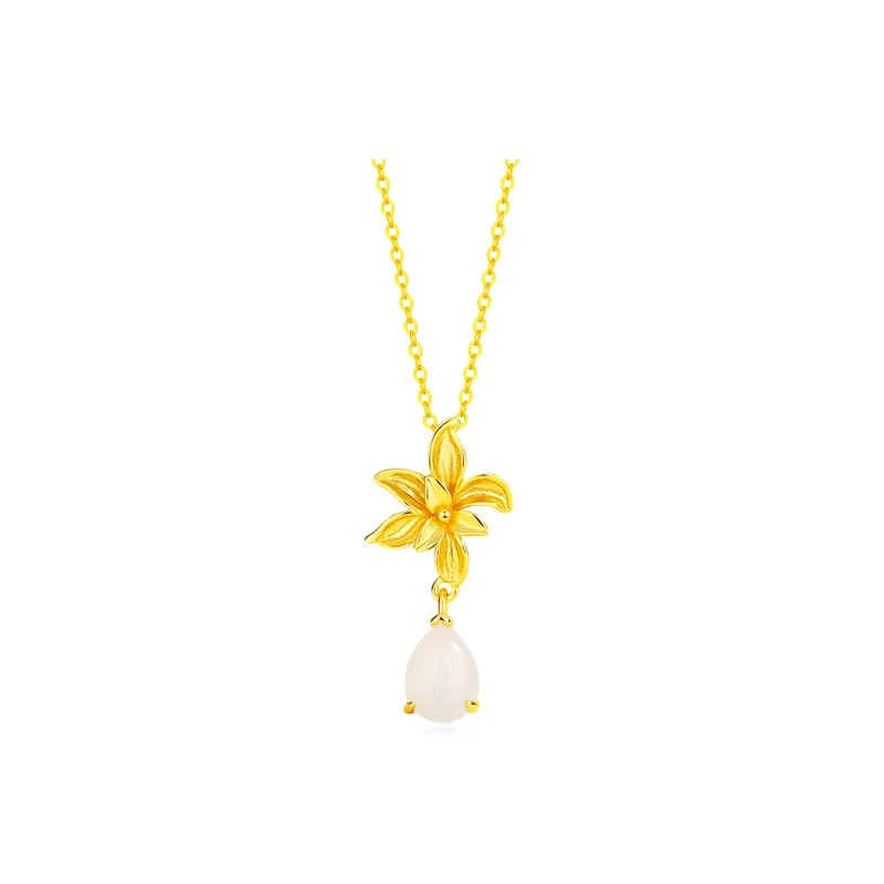 Crafts Women's Chalcedony Jade Necklaces Unisex-0