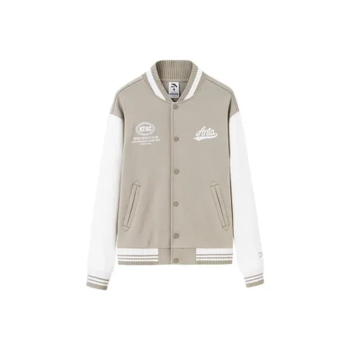 Anta Life Collection Baseball Jacket Men's Glacier Gray