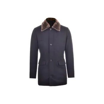 Corneliani Coats Men Black