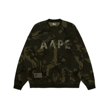 Aape x ALPHA INDUSTRIES FW24 Sweatshirt Men's Light Green