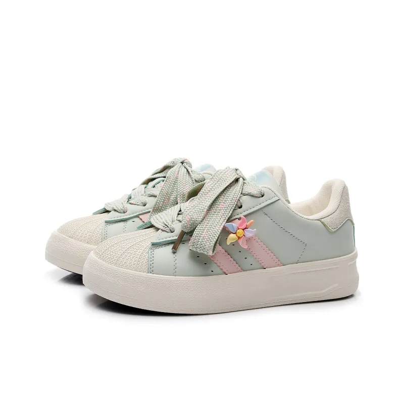 Feiyue Girly Heart Series Abrasion Resistant, Lightweight, And Breathable Low Top Skateboard Shoes Women's-2