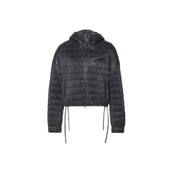 Ferragamo High shine Quilted Bomber Jacket