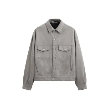 ZARA Jackets Men Gray