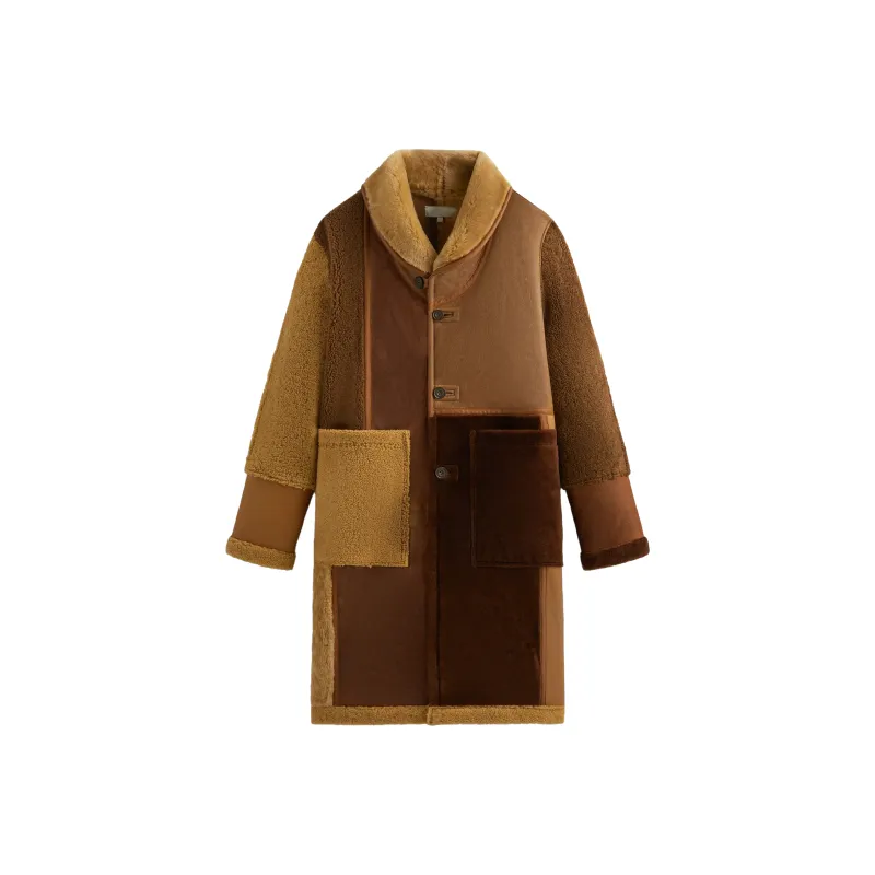 KITH Shearling Patchwork Becker Coat-0