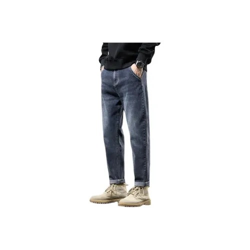 Tonlion Jeans Men Blue Gray