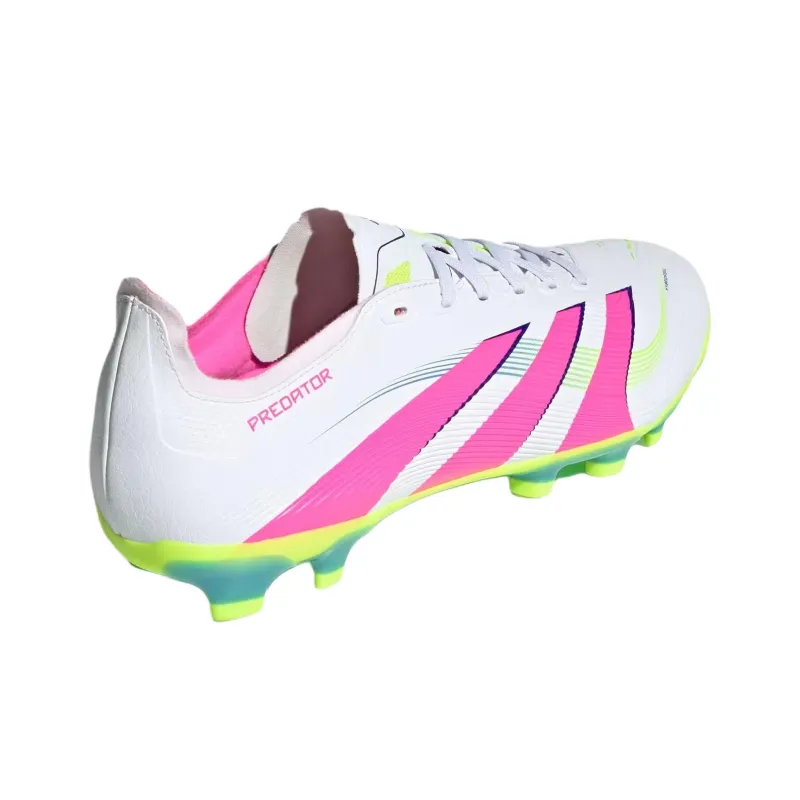 Adidas PREDATOR LEAGUE Anti Slip Wear Resistant Soccer Shoes Men's White Pink-3