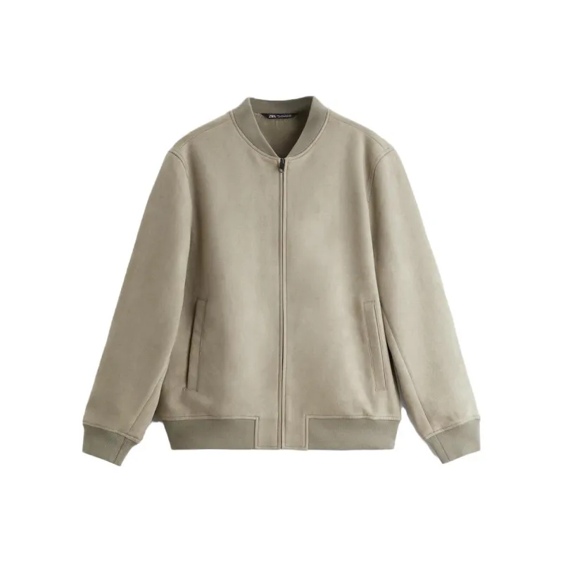 ZARA Jackets Men Light Green-0