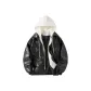 Black Padded (White Hooded)