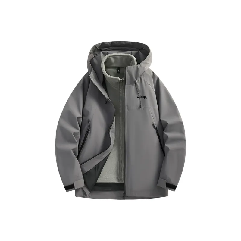 Jeep Waterproof And Windproof 3 in 1 Windbreaker Jacket Unisex-12