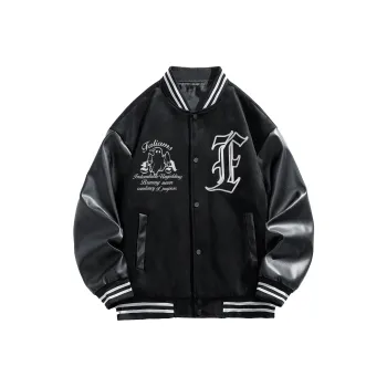 FALIAMS Baseball Jacket Unisex Beige