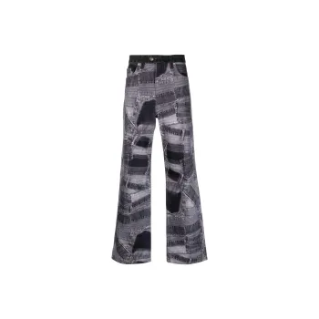 Andersson Bell Patchwork Wide-leg Jeans