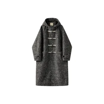 WILLIAM FOX&SONS Coats Unisex Black Gray Color