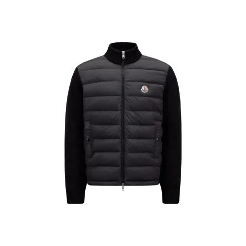 Moncler Padded Cotton Zip Up Cardigan