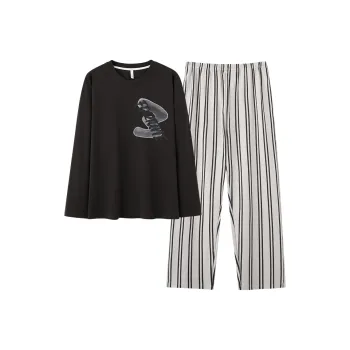 FENTENGCARE Pajama Set Men's Gray