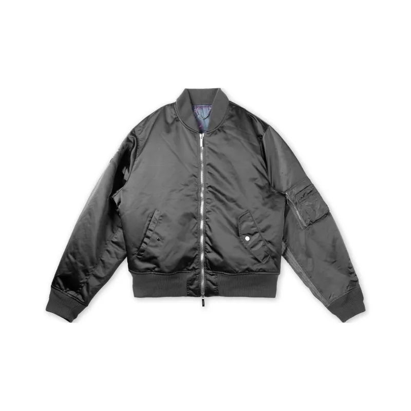 Unawares. Puffer Jacket Unisex Gunmetal Gray-0