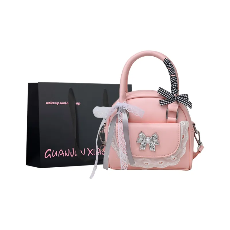Champion Cub PU Handbag Women's Ecru/Silver/Pink/Black-8