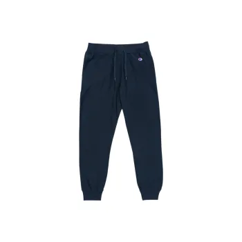 Champion Reverse Weave Knitted Sweatpants Men Navy Blue