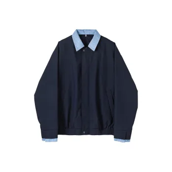 MKZA Jackets Coats Unisex Dark Blue