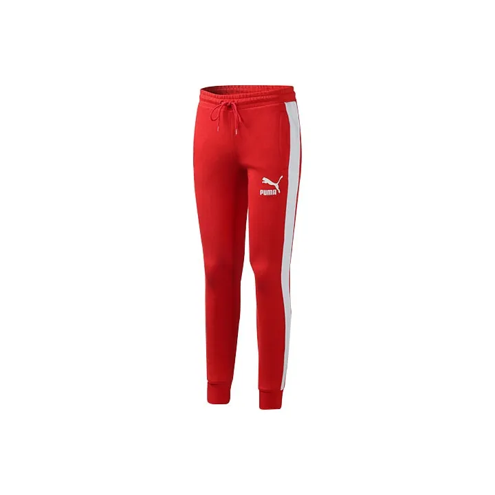 PUMA Knitted Sweatpants Men's Red-0