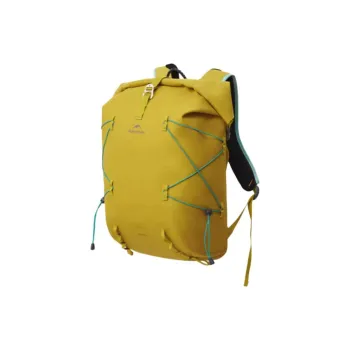 NATUREHIKE Mountaineering Bag, Outdoor Bag Polyester 28L Autumn Leaves Yellow/Nautical Blue/Graphite Black Unisex