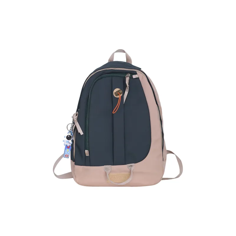 URBAN FOREST Nylon Backpack Unisex Ecru/Black/Burgundy/Jasper/Blue-15