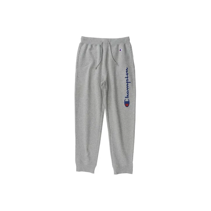 Champion Straight Moderate Sports Pants Japan Version Unisex Gray-0