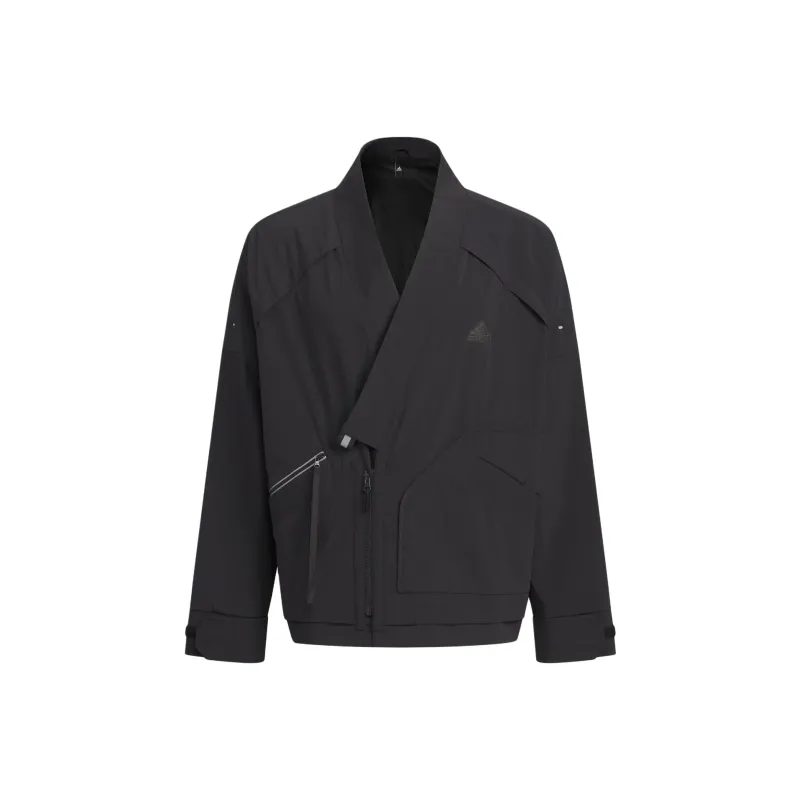 Adidas Sportswear Fleece Jacket Jackets Coats Men's Black-0