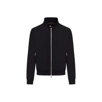 Moorer Long Sleeved Zipped Bomber Jacket