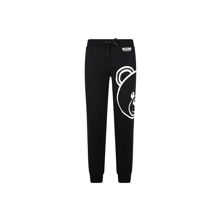 MOSCHINO Knitted Sweatpants Men Black-0