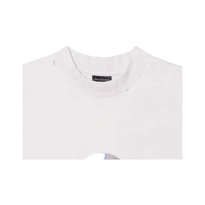 Balenciaga T Shirt Regular Fit Unisex Ecru-5