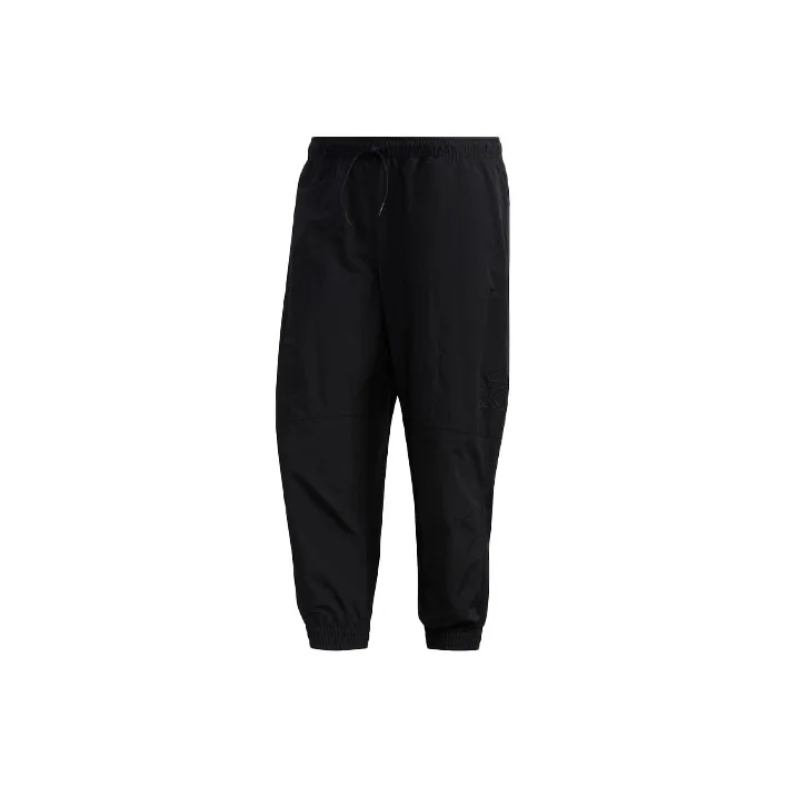 Adidas Qi White Stone Co branded Model Knitted Sweatpants Men Black-0