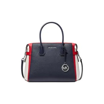 MICHAEL KORS Maisie Polyurethane Crossbody One Shoulder Handbags Medium Size Women's Black & Red