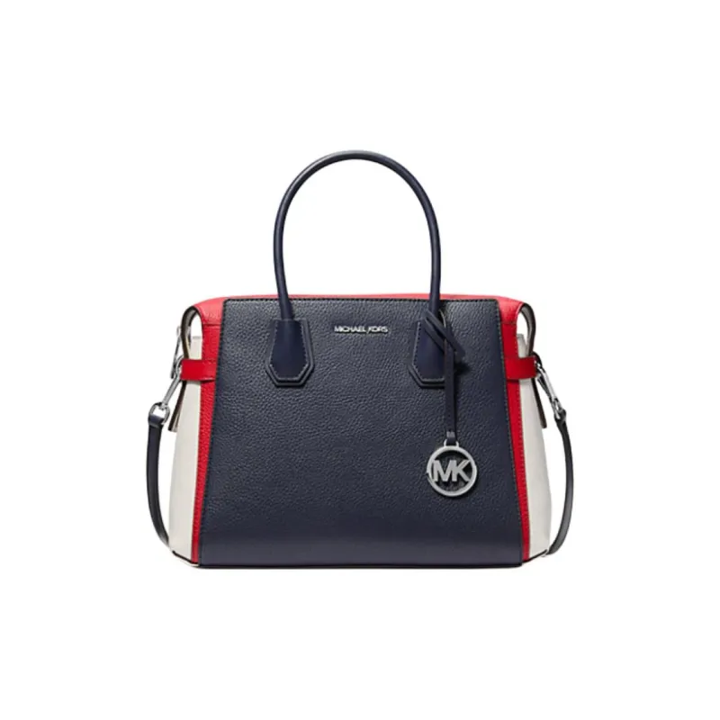 MICHAEL KORS Maisie Polyurethane Crossbody One Shoulder Handbags Medium Size Women's Black & Red-0