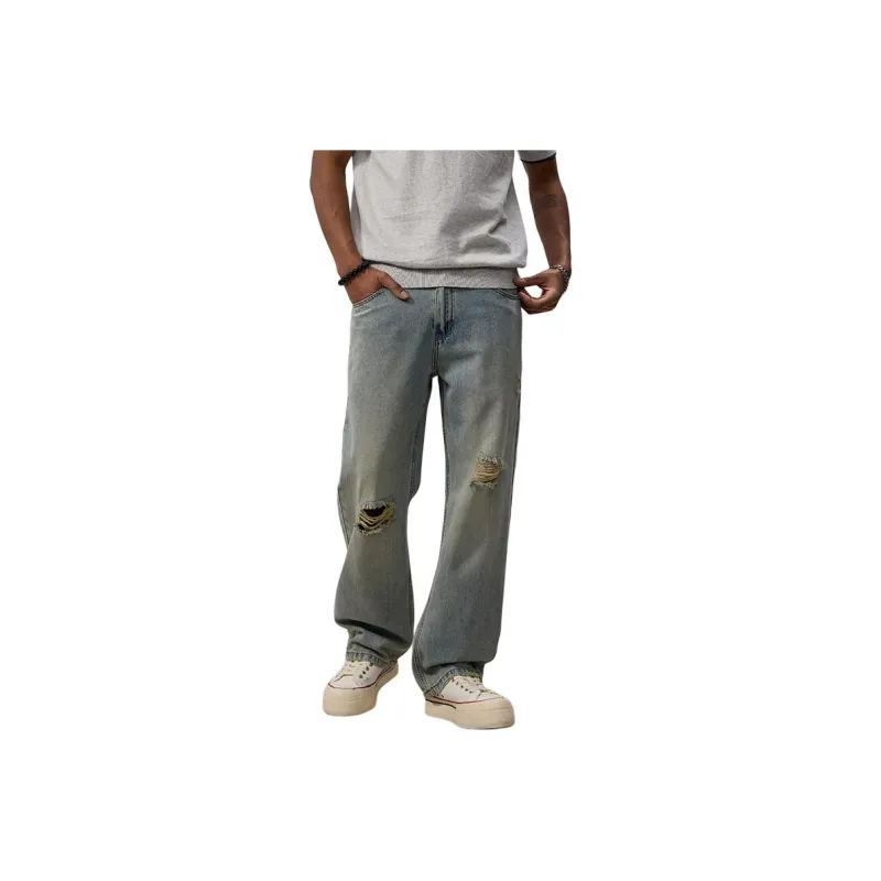 SONGS ALONG Jeans Unisex Light Blue-0