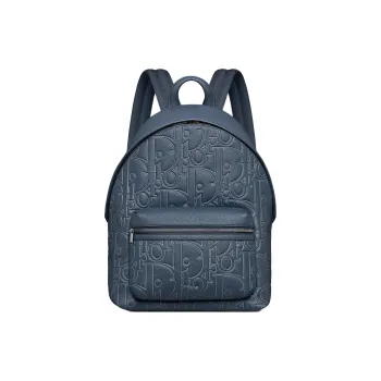 DIOR Rider 2.0 Grained Calfskin Backpack Unisex Marine Blue