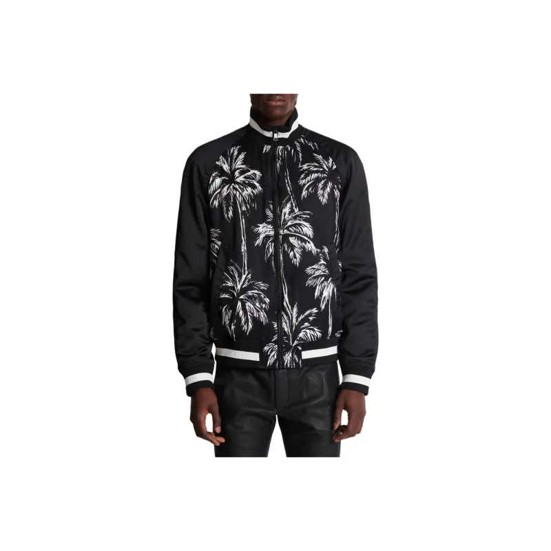 BALMAIN All Over Printed Zip Up Coat-0