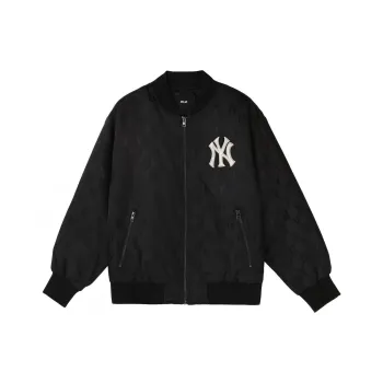 MLB New York Yankees Parka Coats Unisex Black