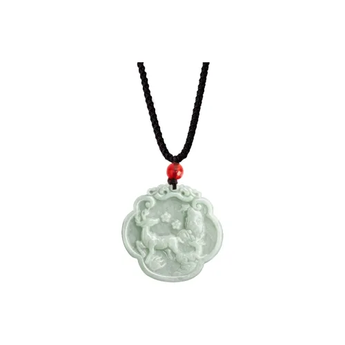HUISHI Glutinous Jade Necklaces Unisex