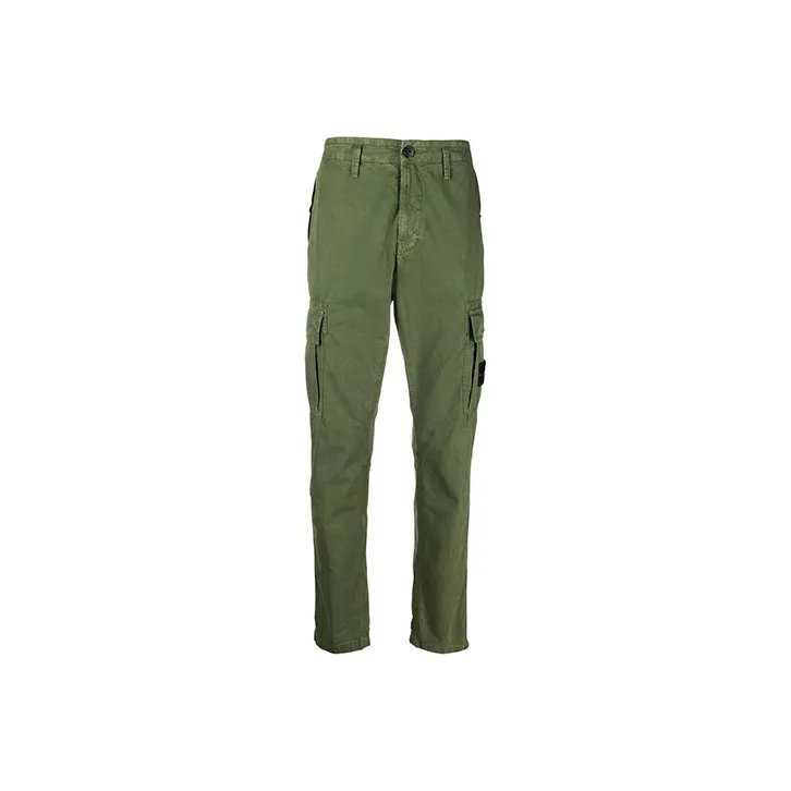 STONE ISLAND Cargo Pants Men Army Green-0
