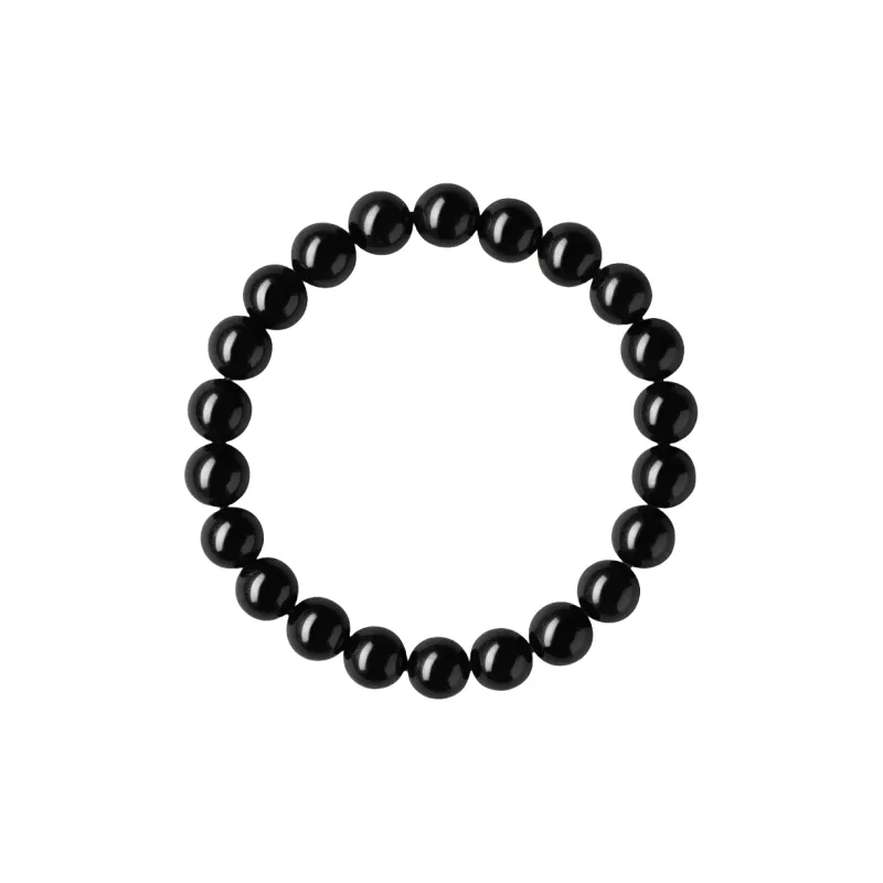 Stone On The Line Natural Obsidian Bracelets Unisex-2