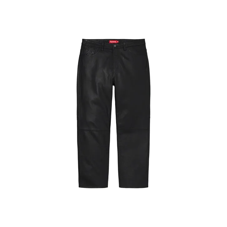 Supreme Leather 5 Pocket Jean-4