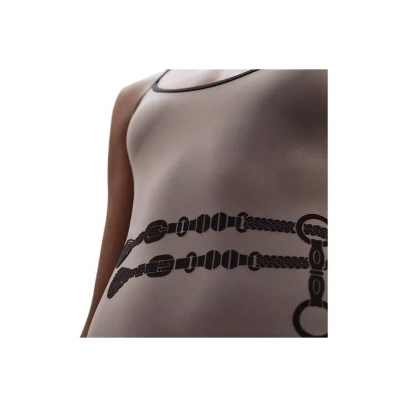 HERMES One piece Swimsuit Women's Gray-1